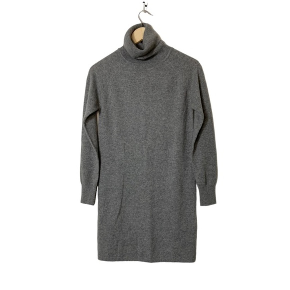 Quince Cashmere Turtleneck Sweater Dress